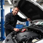 Experienced Mechanic Working on a Car in Eldersburg