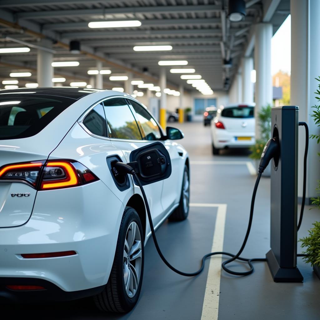 Electric Vehicle Charging Station at Auto Hub