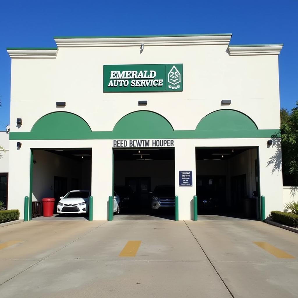 Modern Exterior of Emerald Auto Service Center