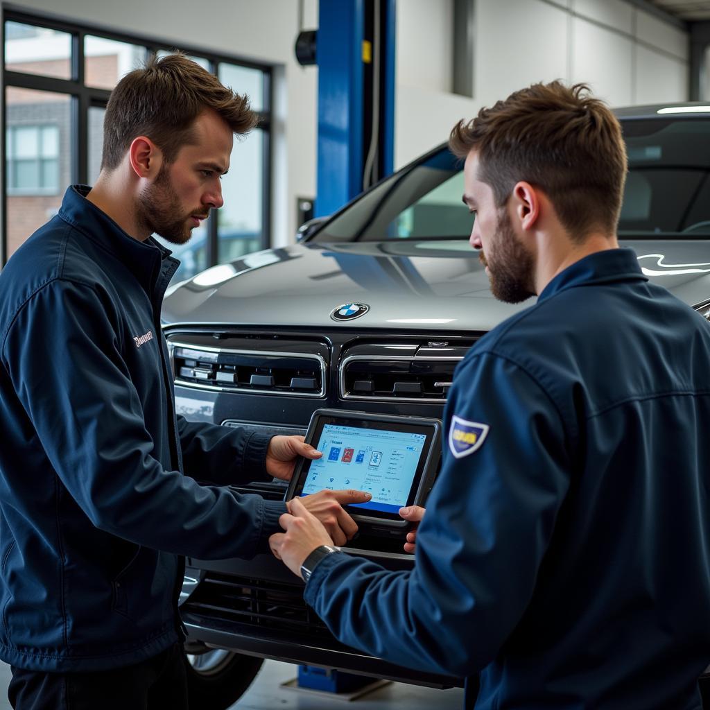 Expert Technicians Working on a European Car in Palm Desert