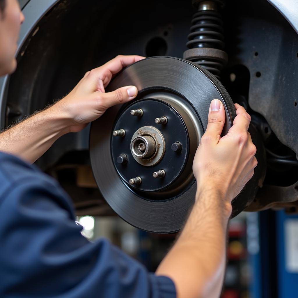 Checking Brake Pads in Fletcher, NC