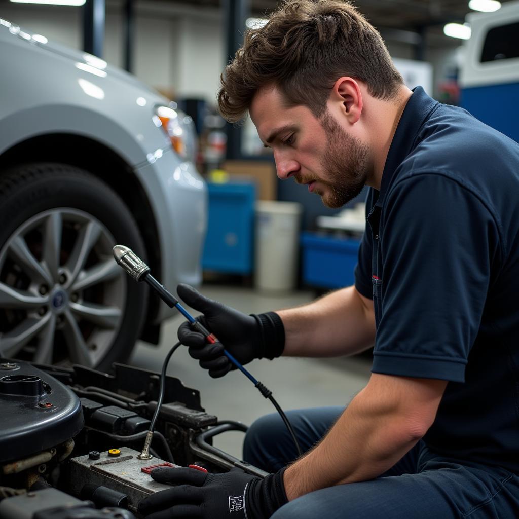 Fredericton Mechanic Performing Auto Service