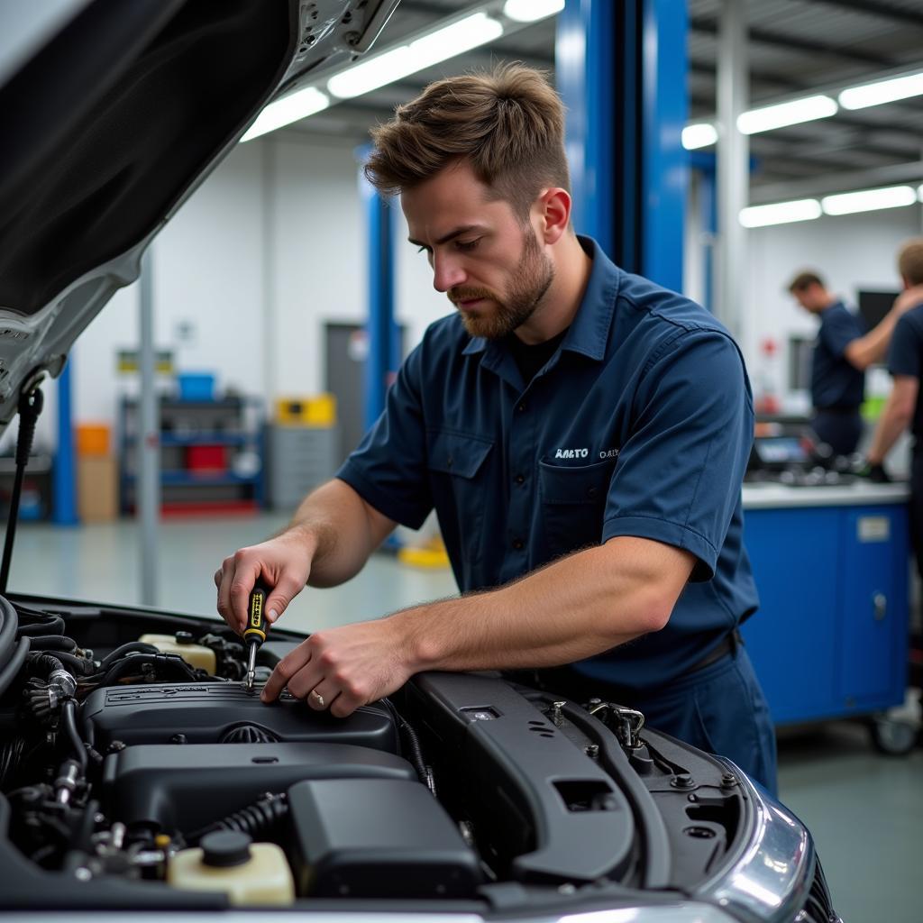 Grace Auto Sales and Service Technician at Work