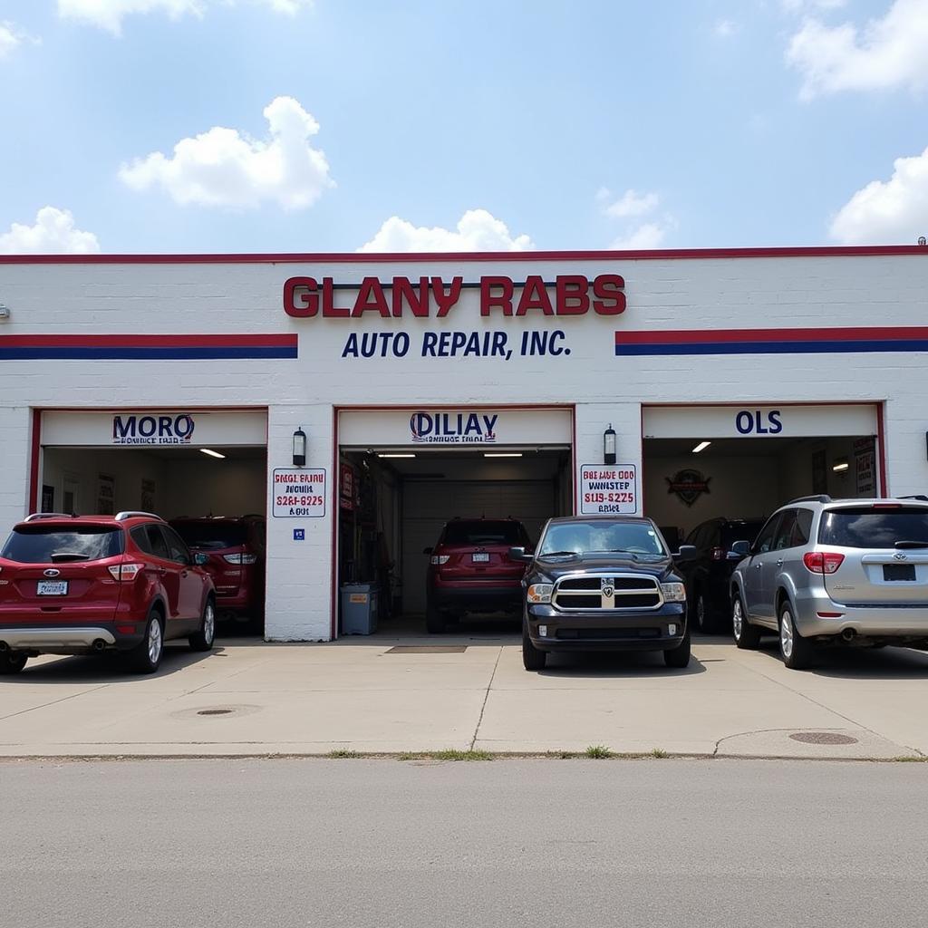 Grand Rapids Auto Repair Shop - Exterior view of a modern and well-equipped auto repair shop in Grand Rapids, Michigan.