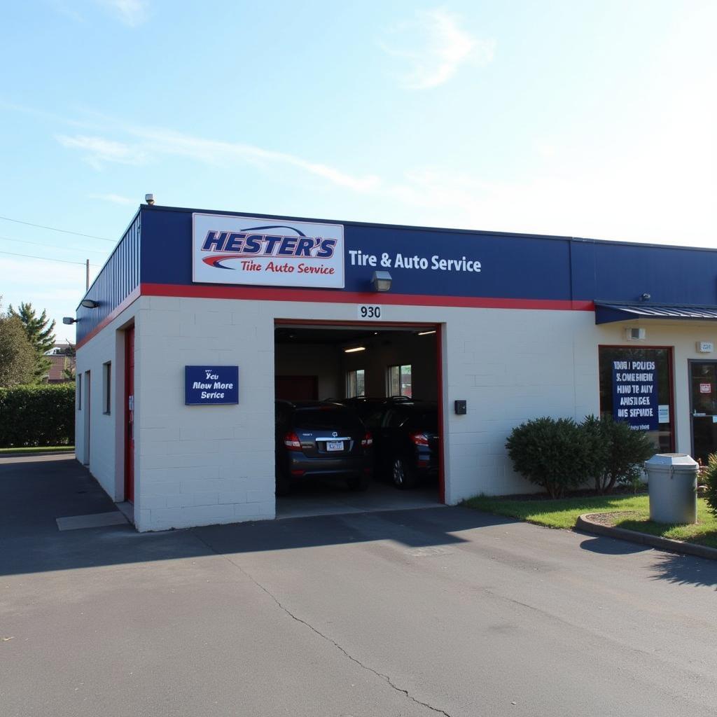 Hester's Tire & Auto Service Shop Exterior