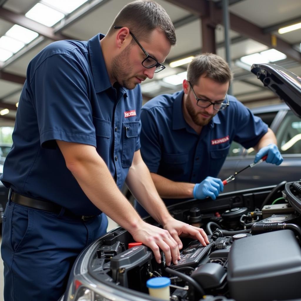 Honda Technicians at the Bellevue Service Center