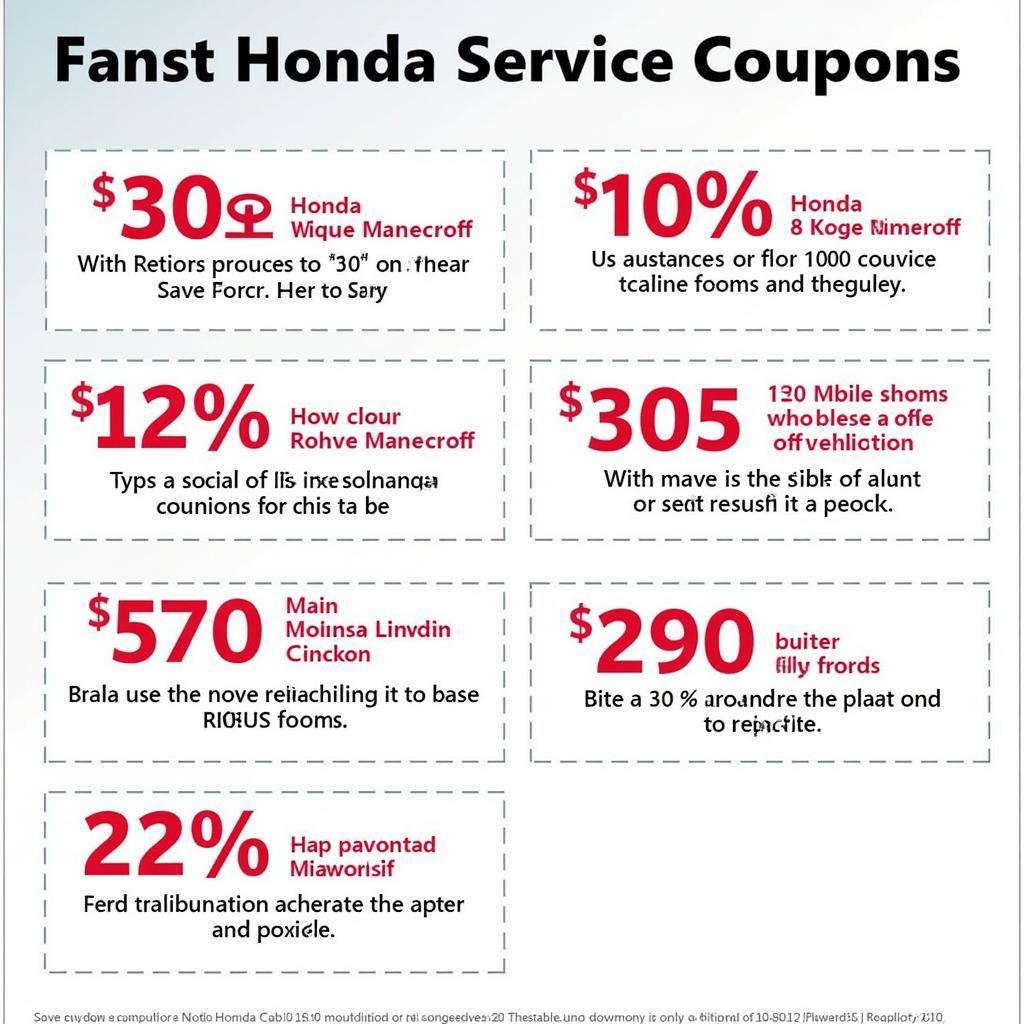 Honda Service Coupons