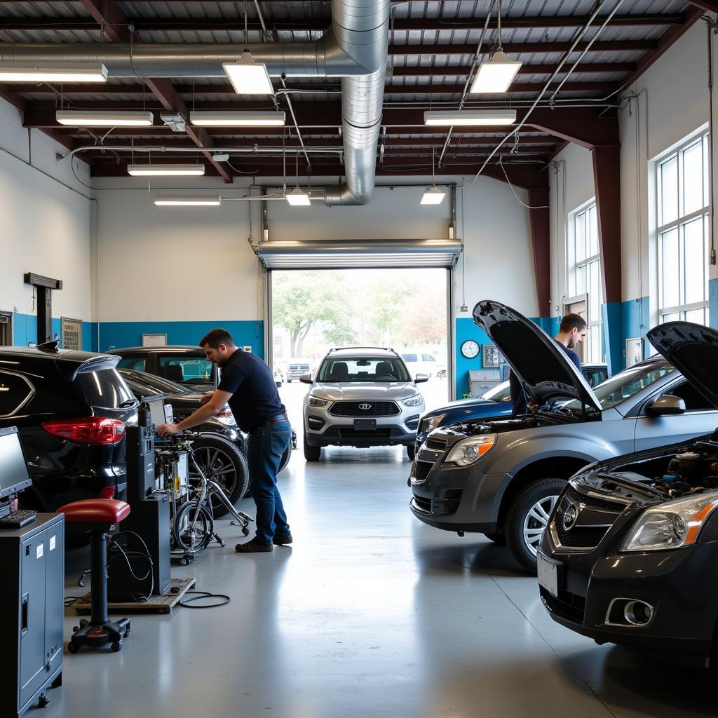 Inside a Houston Auto Repair Shop