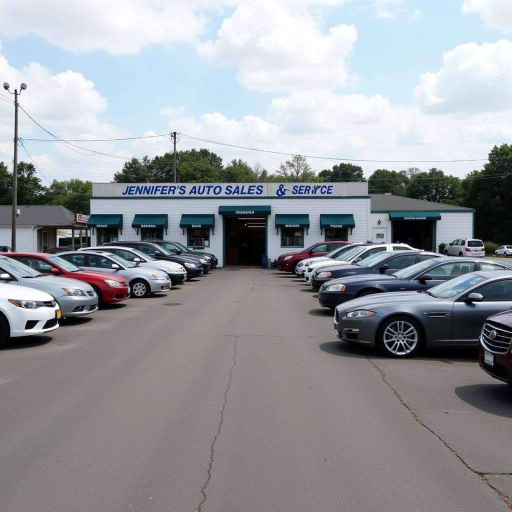 Car Lot at Jennifer's Auto Sales & Service