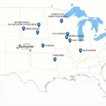 Jensen Auto Service Location Map