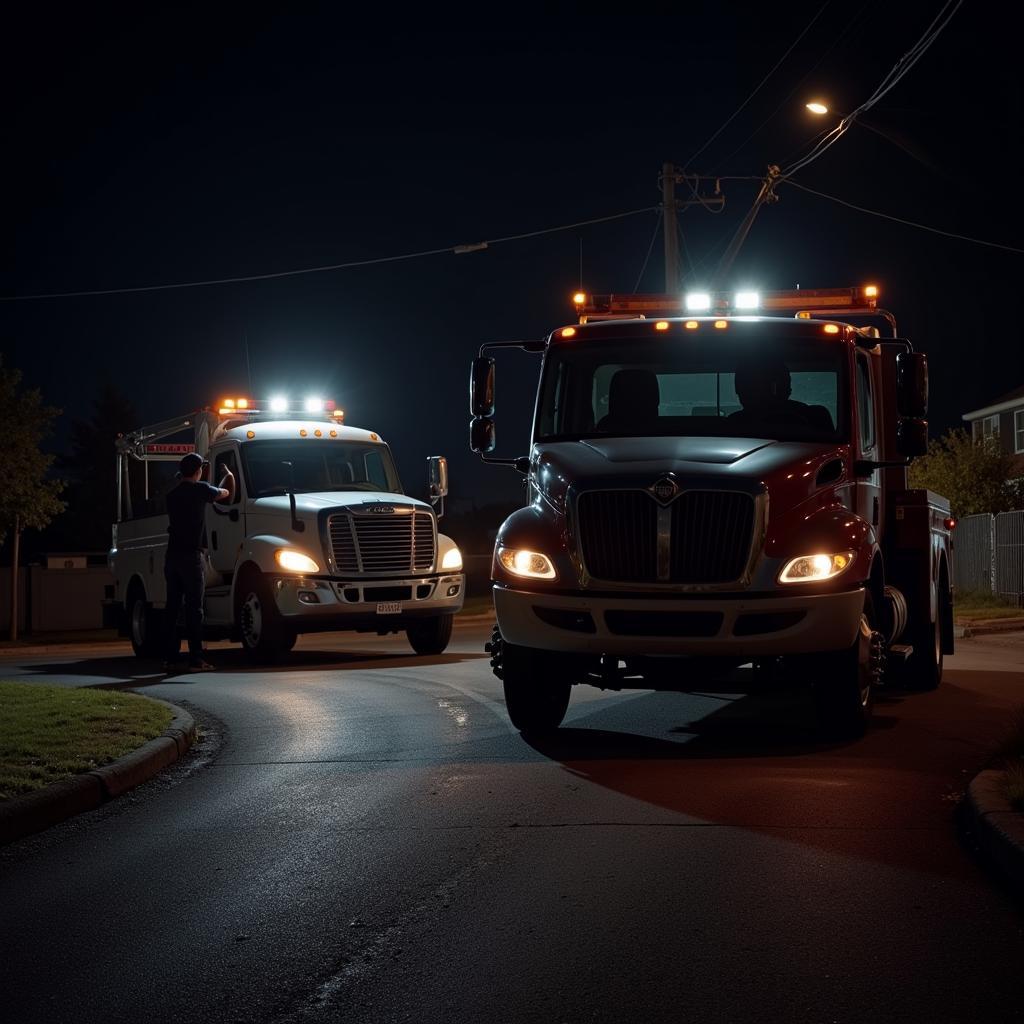 Emergency Auto Repair at Night