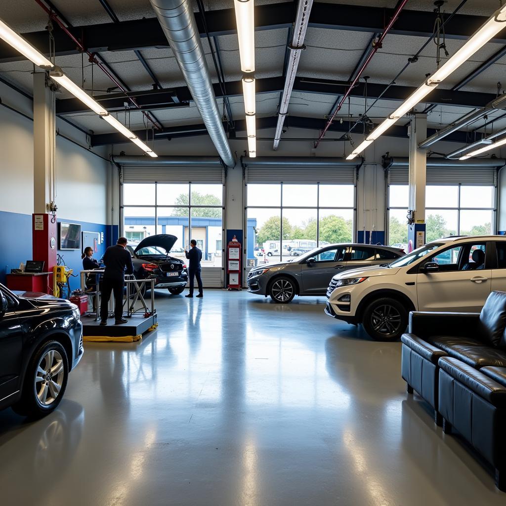 Modern and Clean Auto Service Garage in Leicester