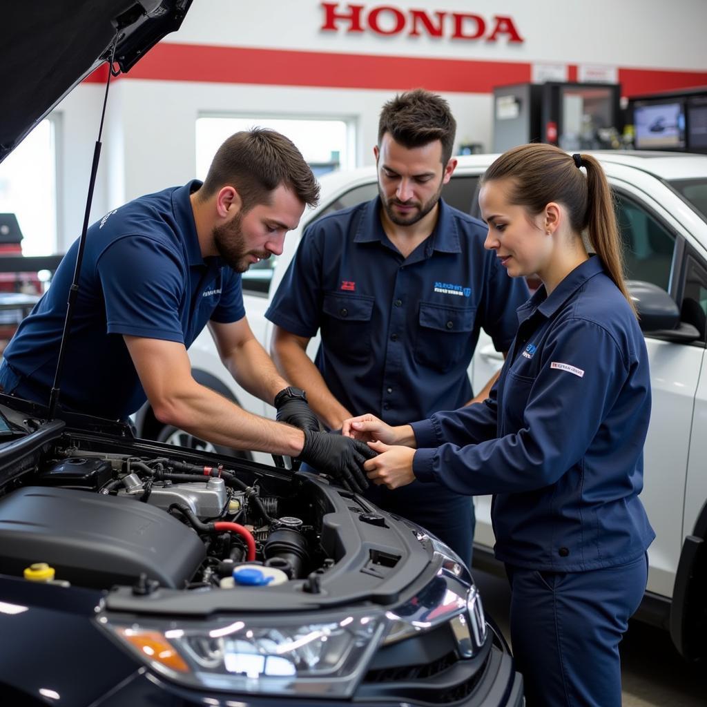 Lia Honda Williamsville Service Center Technicians at Work