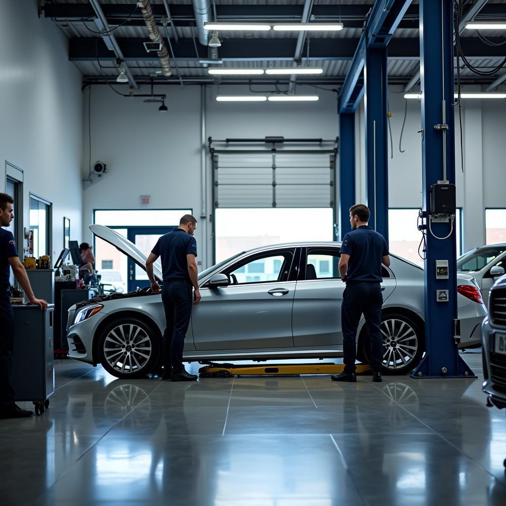 Luxury Auto Service Center with Trained Technicians