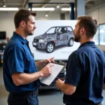 Mechanic Explaining Repairs