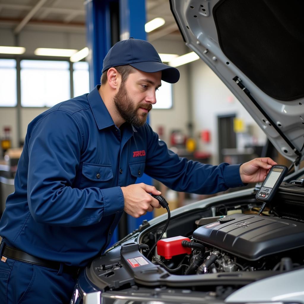 Experienced Mechanic Working on a Car in Crofton, MD