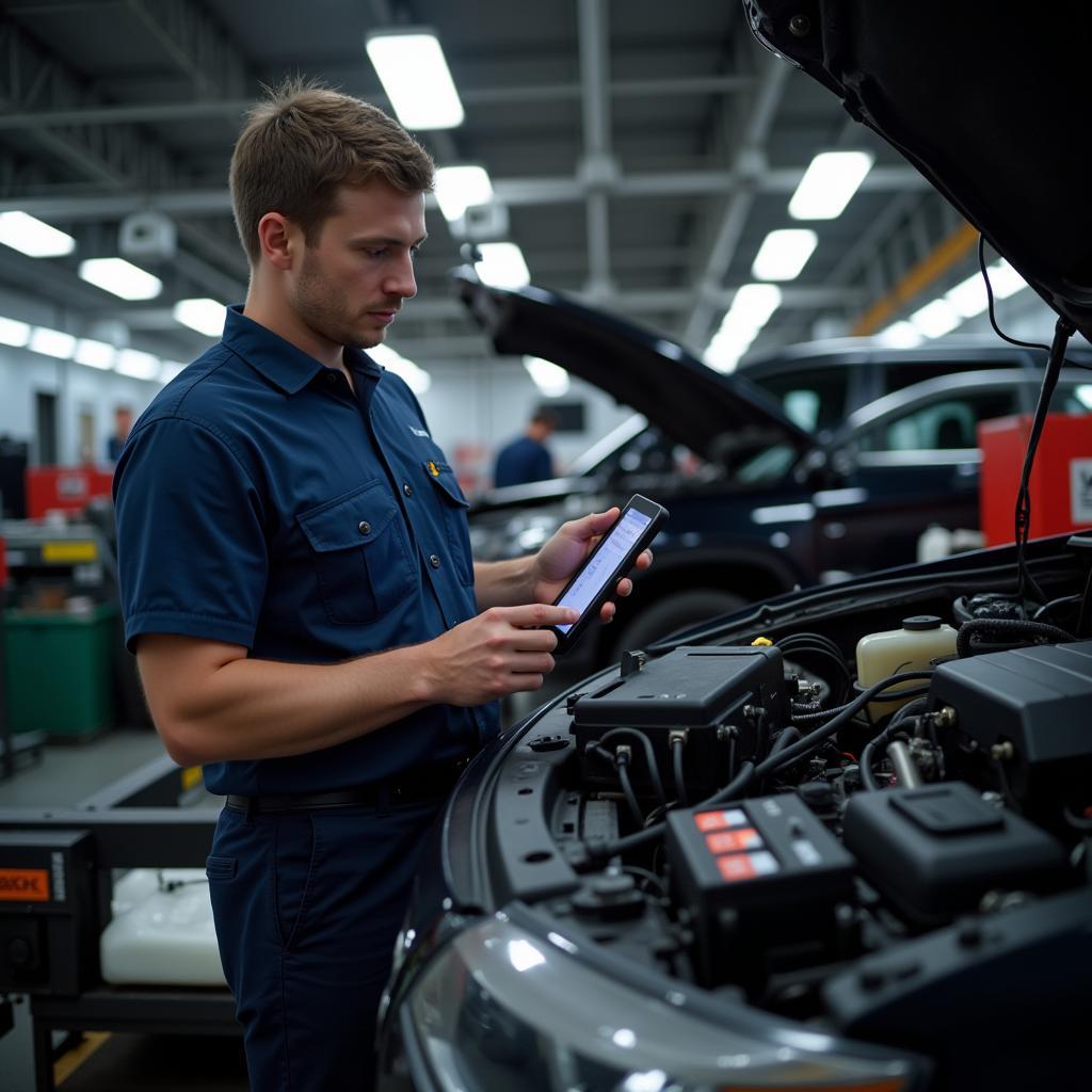 Experienced mechanic working on a car in El Cajon