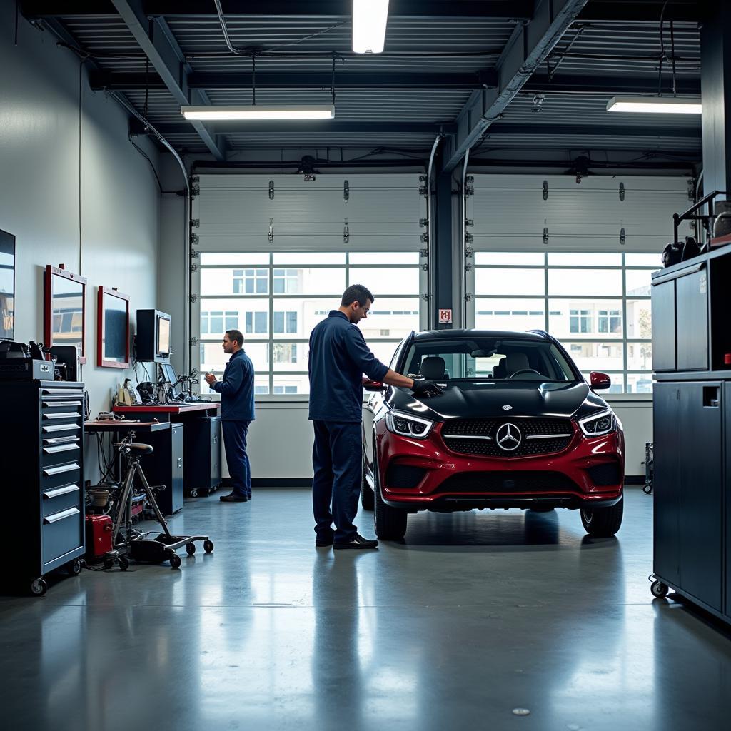 Modern Auto Service Garage in Mena Region