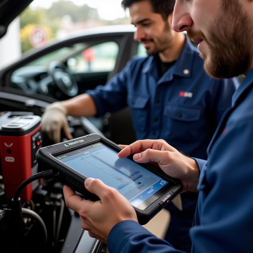 Mobile Mechanic Performing Onsite Repair