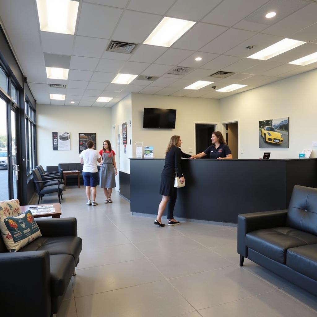 Modern Auto Service Centre Reception in Glen Waverley