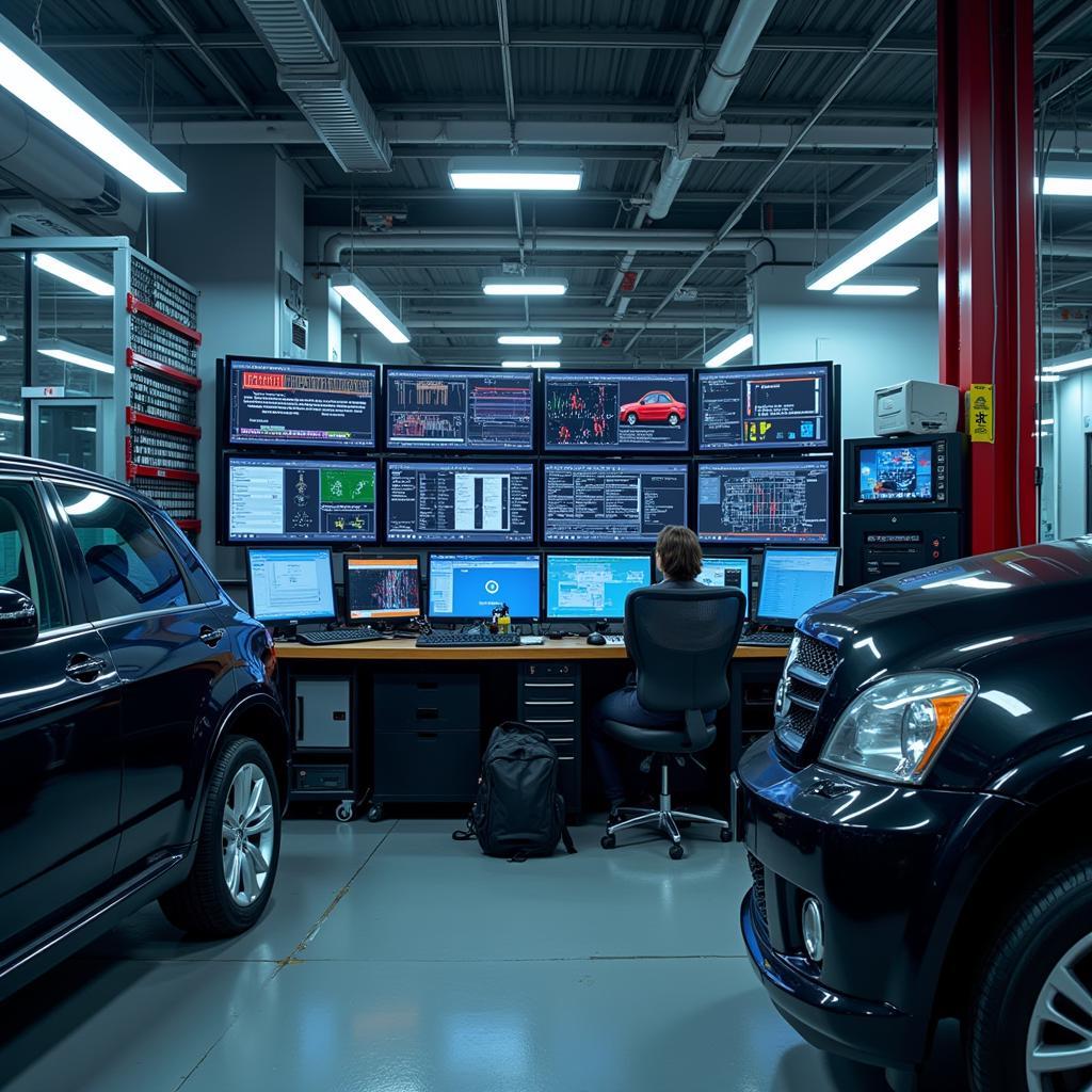 Advanced Diagnostic Tools in an Auto Repair Shop