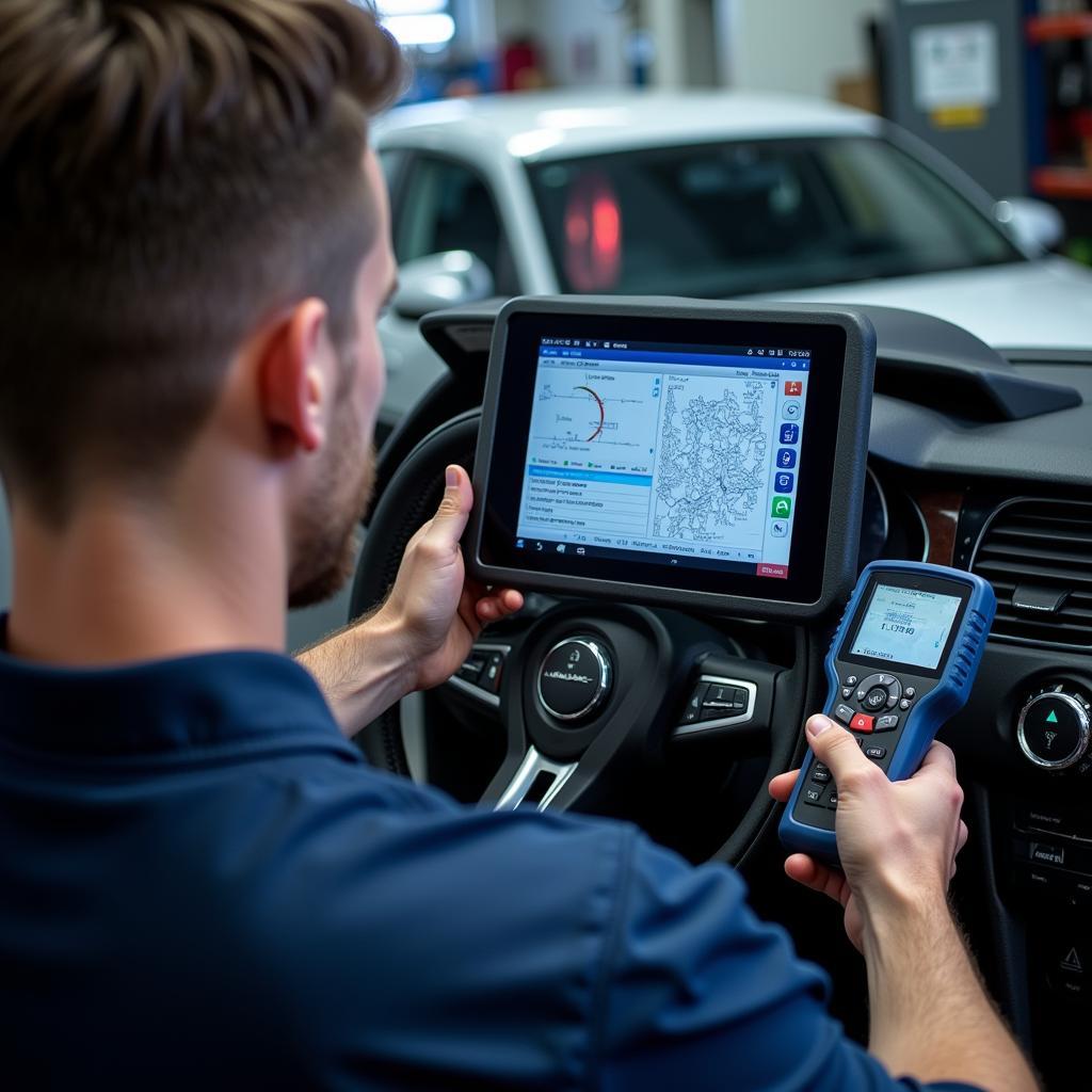 Modern Diagnostic Equipment in Auto Repair Shop