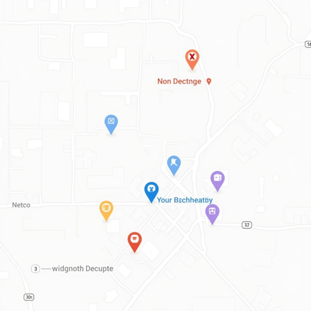 North Decatur Auto Service Options: A map showing various auto service locations in North Decatur.