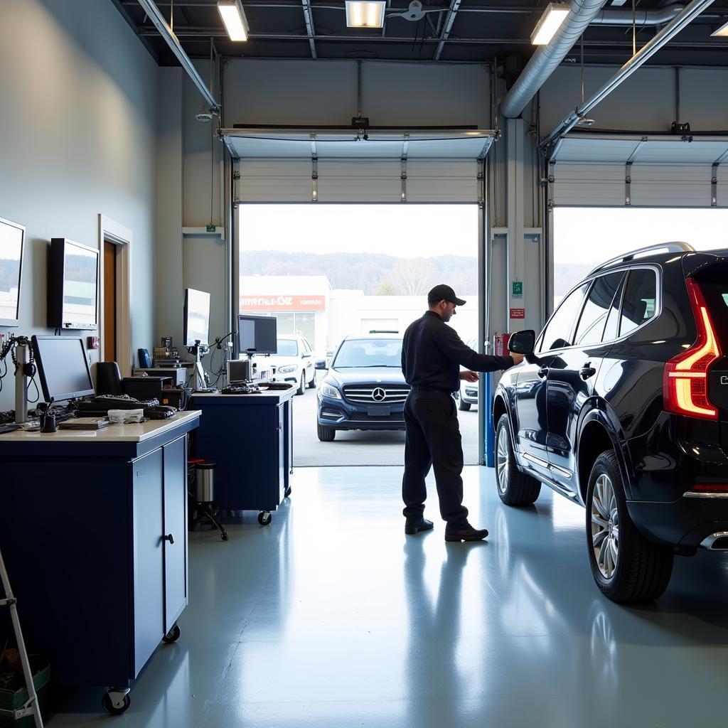 Modern Auto Repair Bay at Nova Collision Center