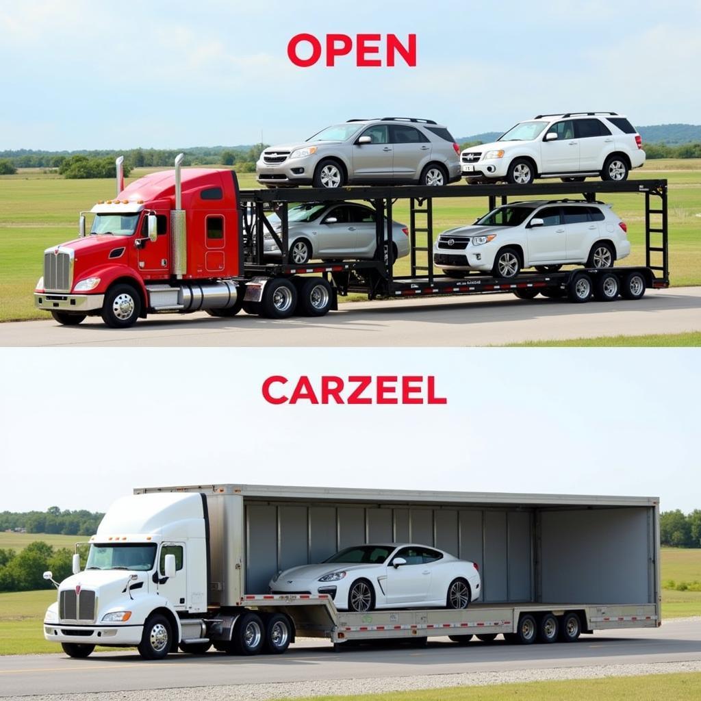 Open vs. Enclosed Car Transport in Parker County