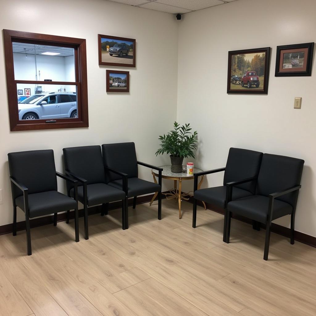 Comfortable Waiting Area at Peacock Auto Service