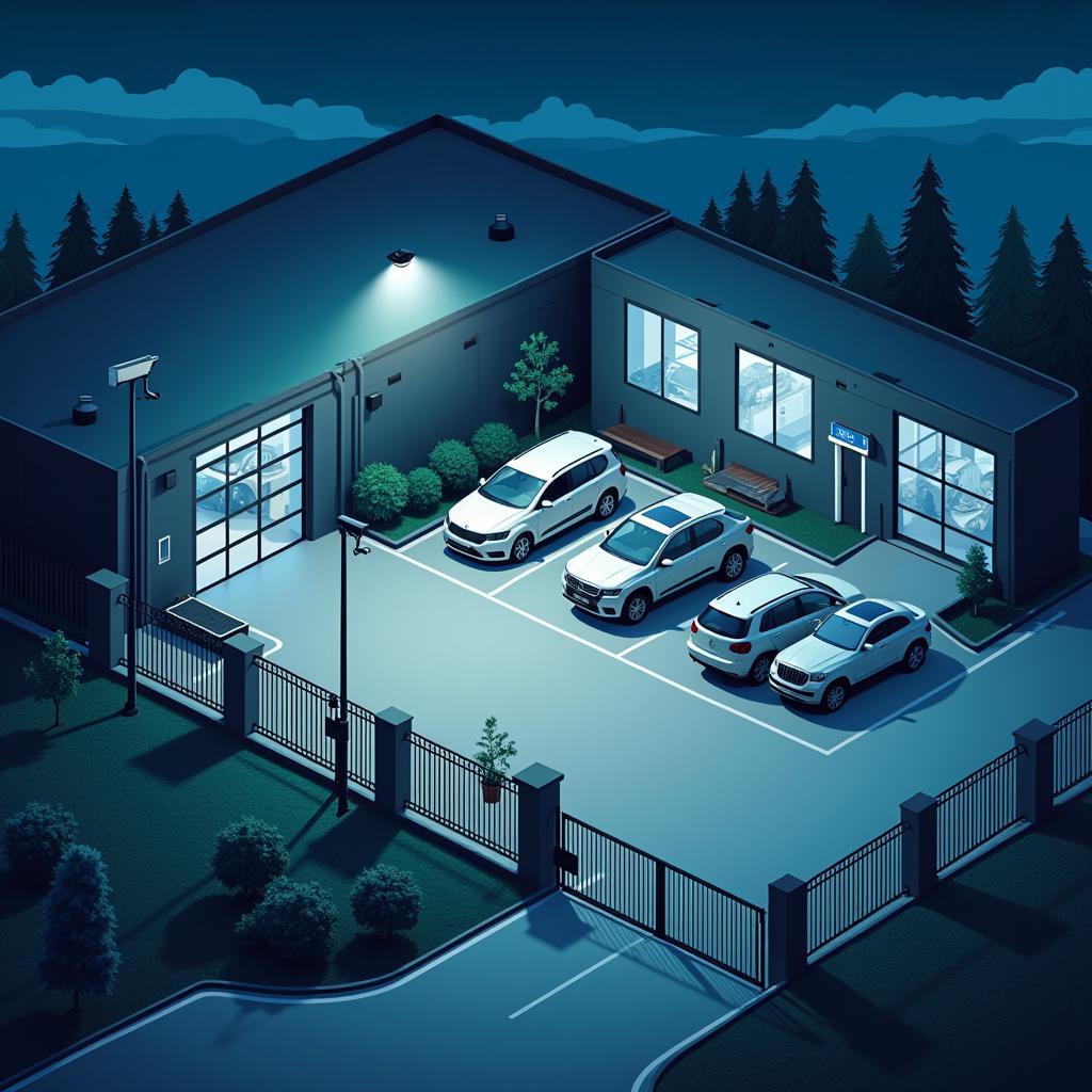 Physical security implementations for auto service centers