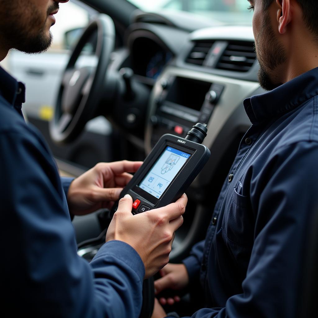 Mechanic Performing Diagnostics in Pietermaritzburg