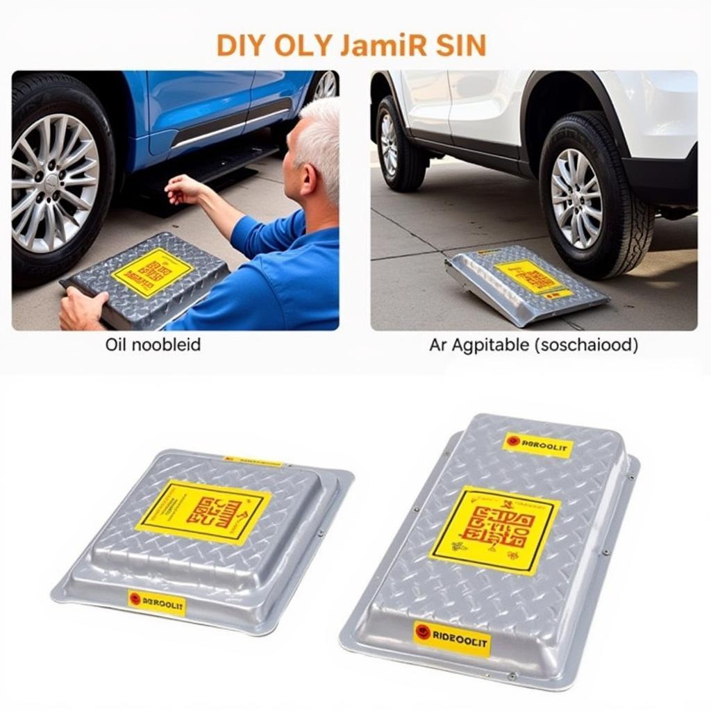 Portable Auto Service Ramps for DIY Car Maintenance