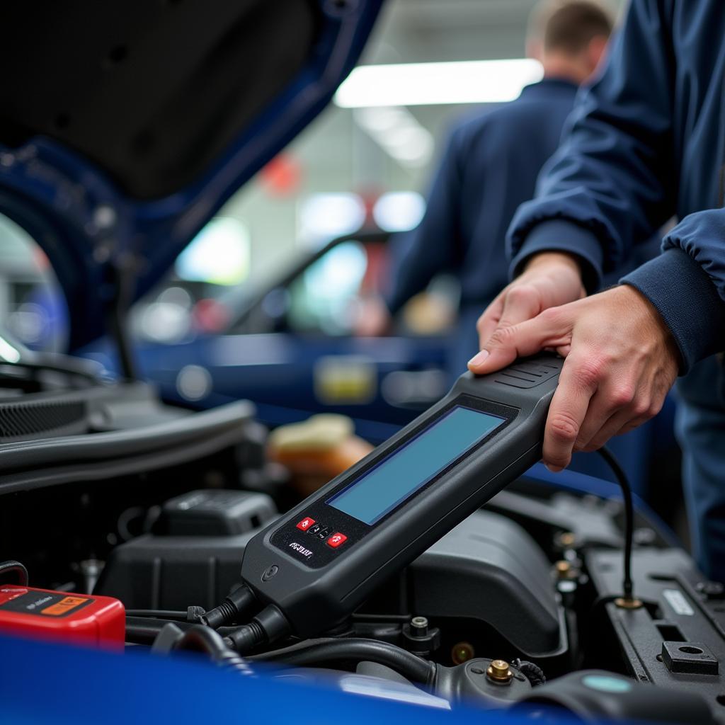 Modern Diagnostic Equipment in a Premium Auto Service Center