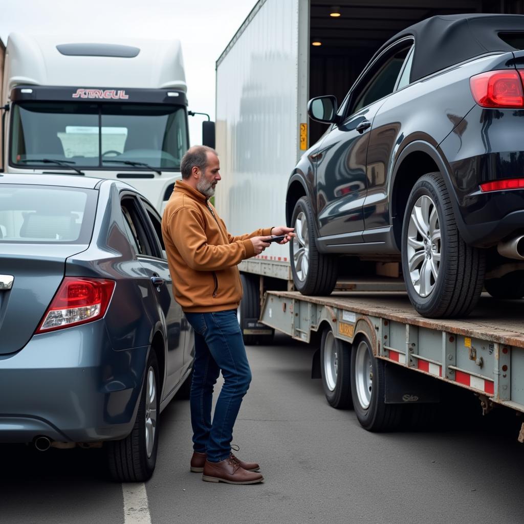 Preparing Car for Transport