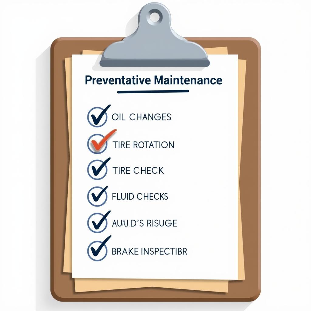 Preventative Car Maintenance Checklist