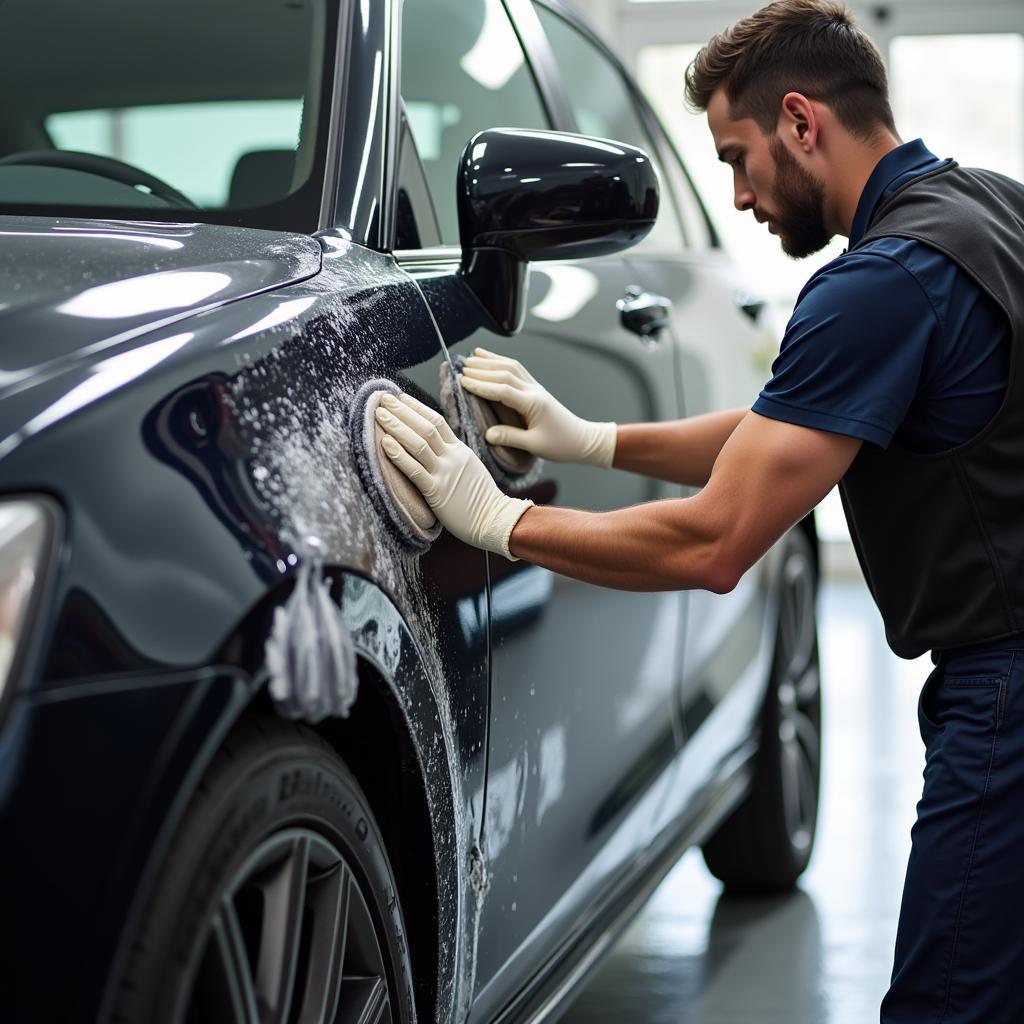 Professional auto detailing service in Knoxville, TN enhances car's appearance and value.