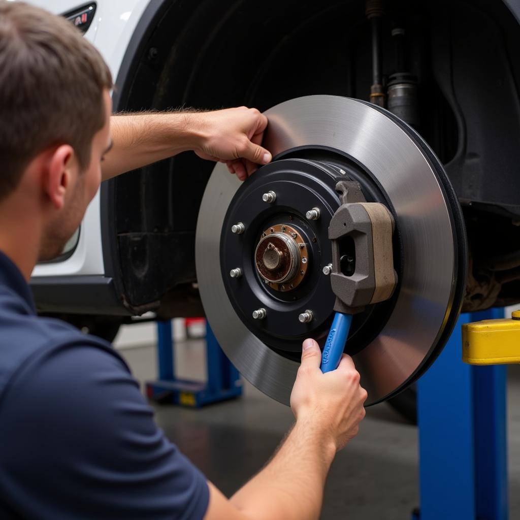 Brake Inspection at Raul's Auto Service