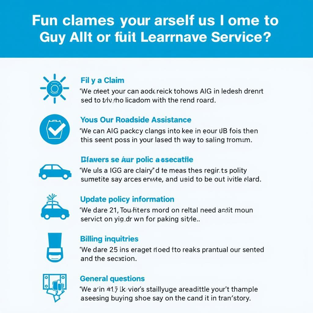 Reasons to Contact AIG Auto Customer Service