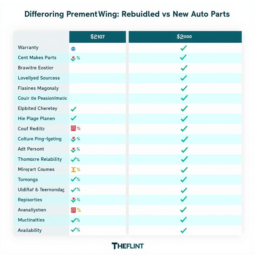 Rebuilt vs New Auto Parts