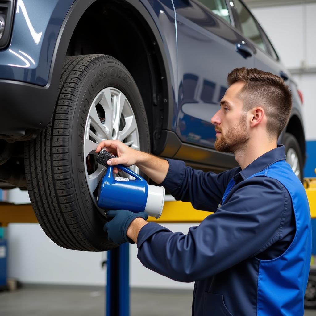 Regular Auto Service Oil Change Procedure