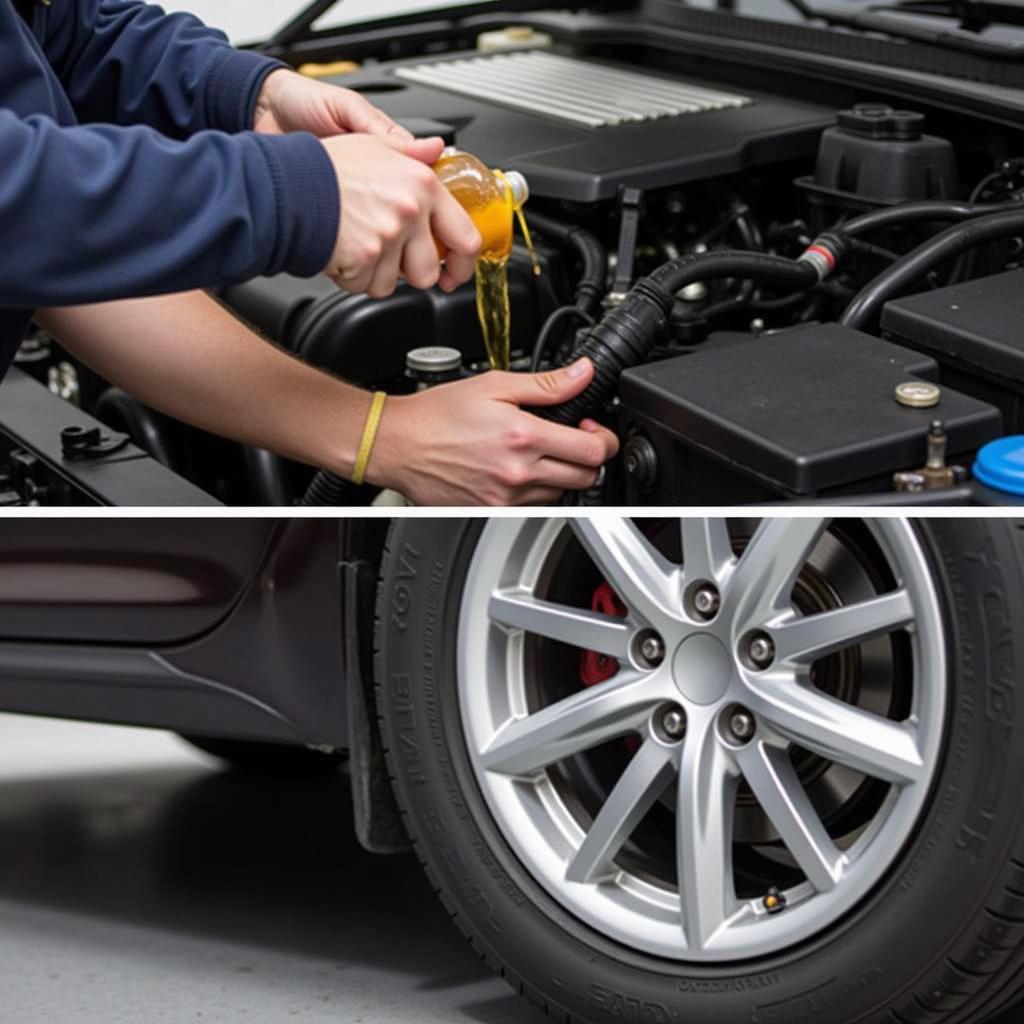 Regular car maintenance tasks like oil changes and tire rotations in Perrysburg, Ohio.