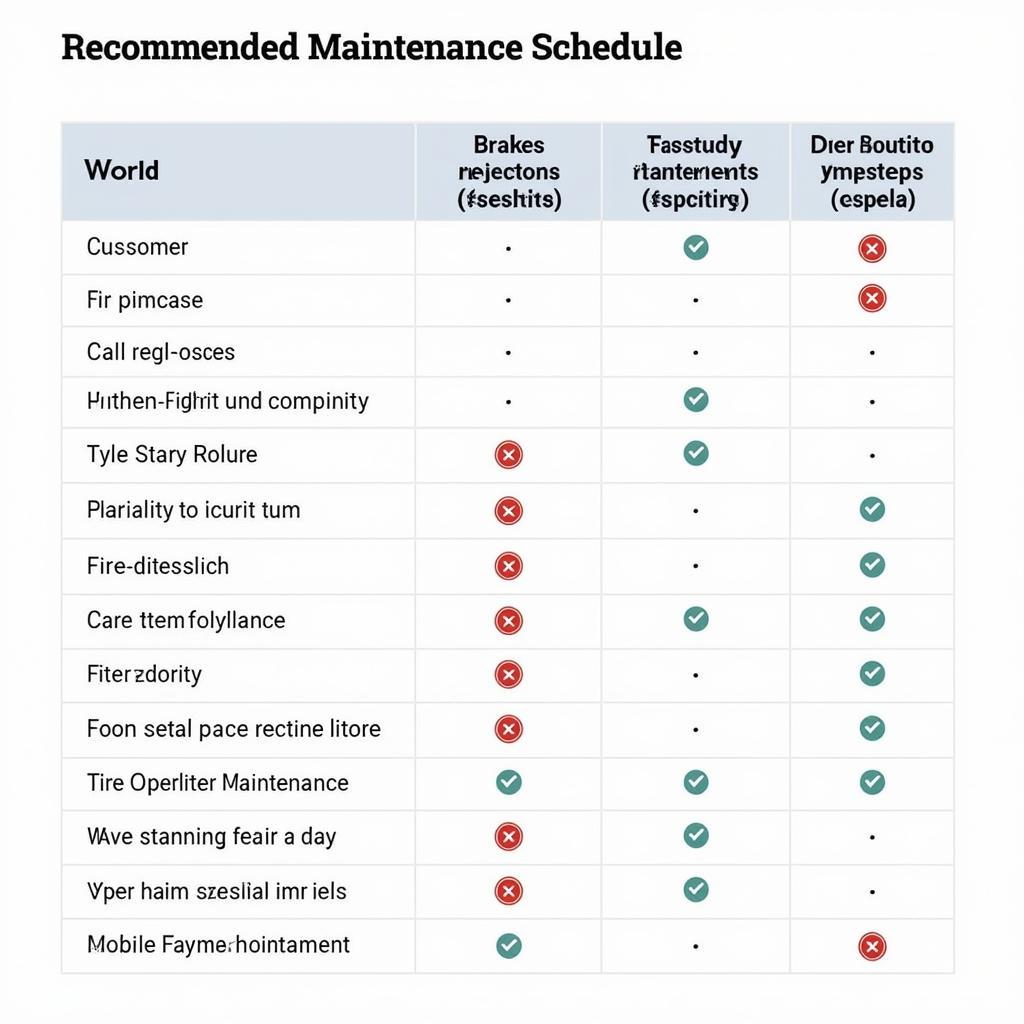 Regular Car Maintenance Schedule