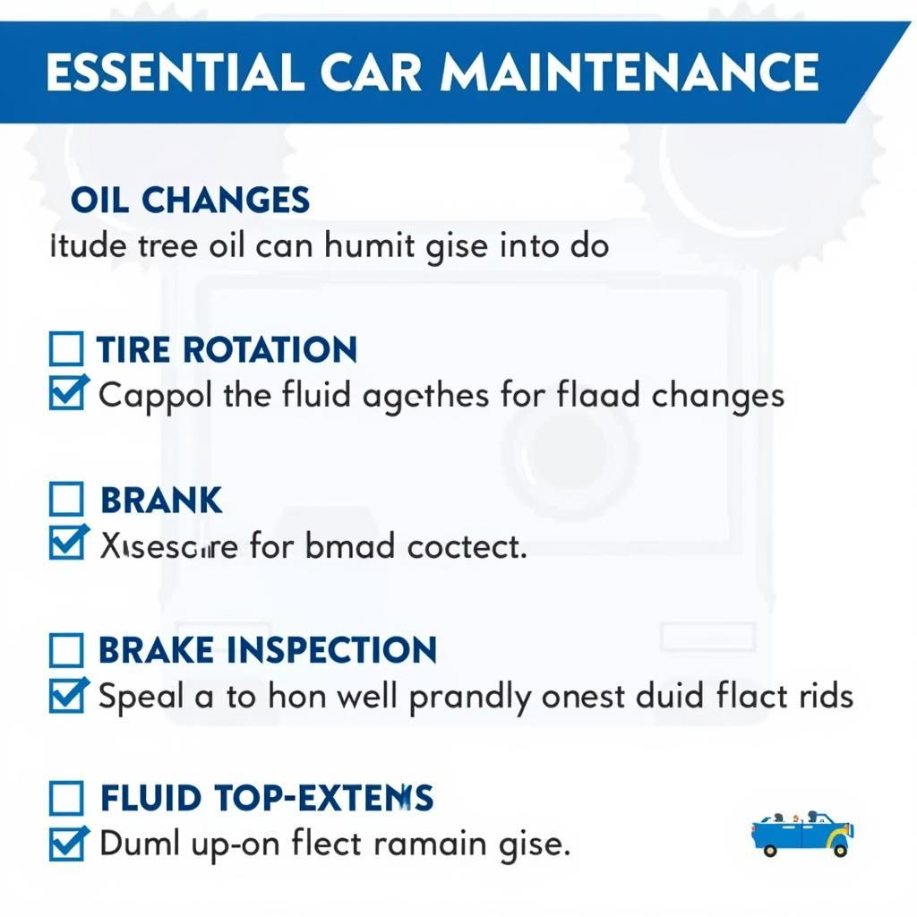 Routine Car Maintenance Checklist