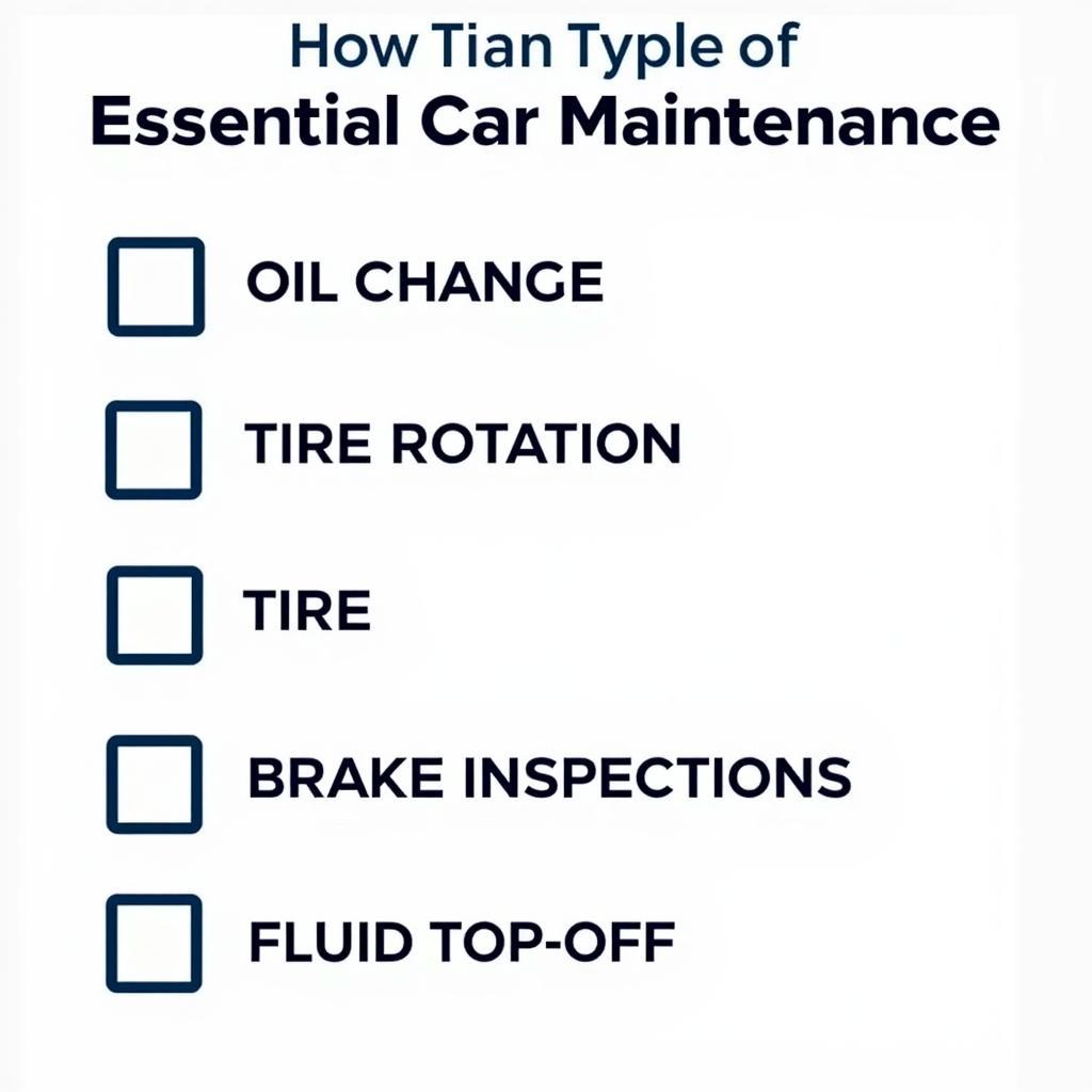 Routine Car Maintenance Checklist