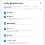 Routine Car Maintenance Checklist