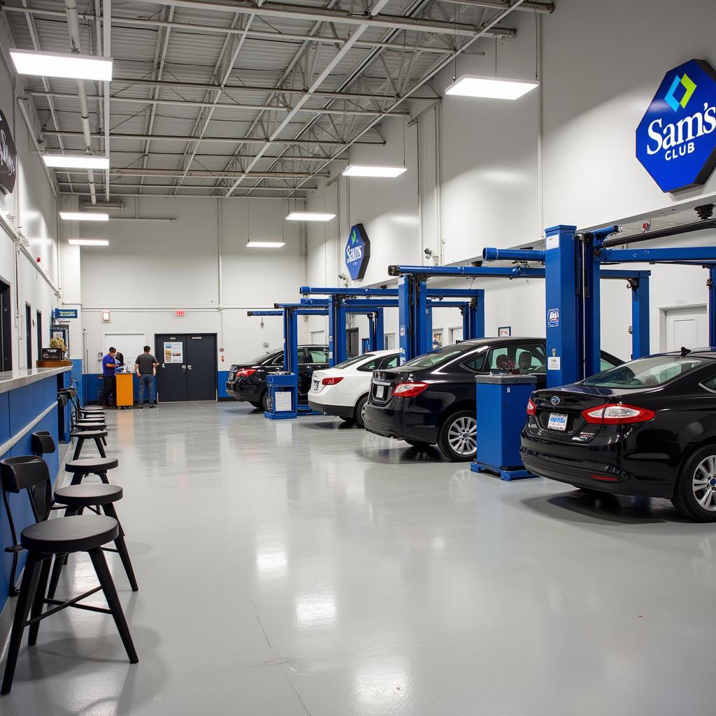 Sam's Club Auto Service Center Interior