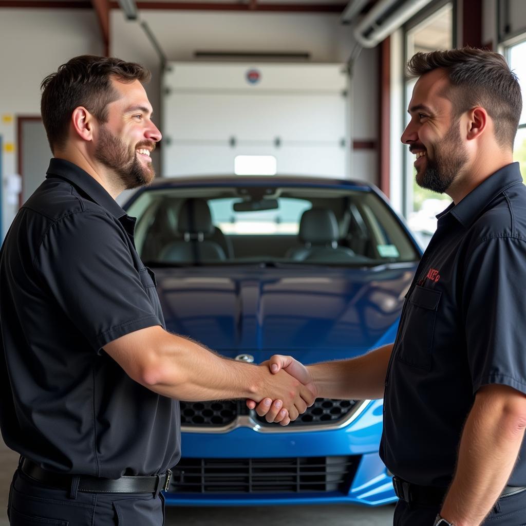 Satisfied Customer at Luc's Auto Service