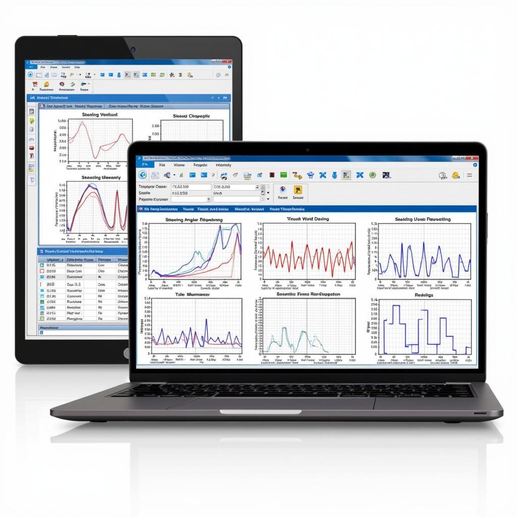 SCID Steer Data Analysis Displayed on a Laptop Screen