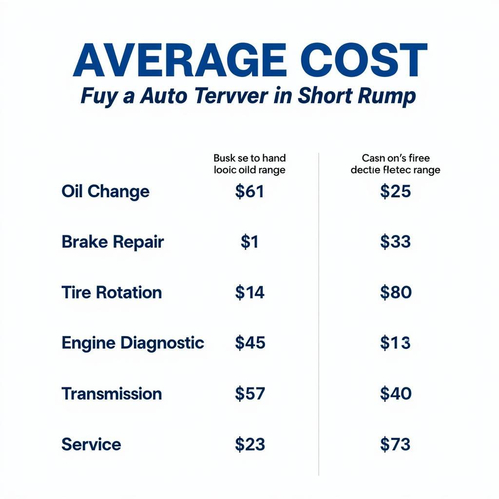 Auto Service Cost Comparison in Short Pump